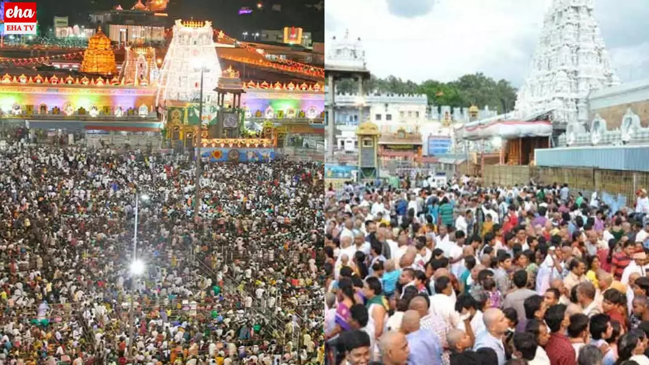 Tirumala : భక్తులతో కిటకిటలాడుతున్న తిరుమల