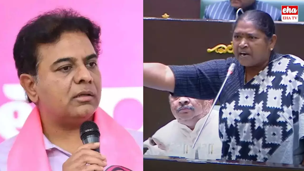 Seethakka fire on KTR :కేటీఆర్‌పై మంత్రి సీతక్క తీవ్ర ఆగ్రహం.. !