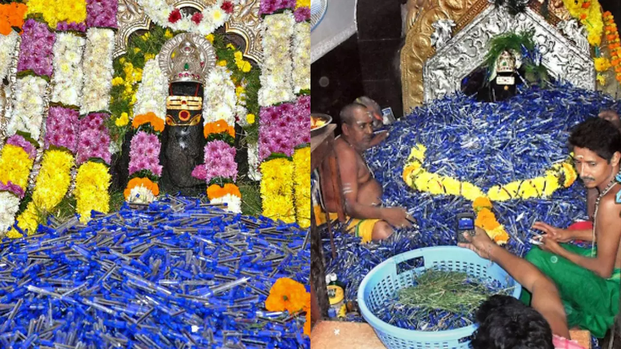 1 Lakh Pen Pooja : ఆ పెన్ను చేతికి దక్కితే చాలు ఎగ్జాప్‌ పాసైనట్టే!