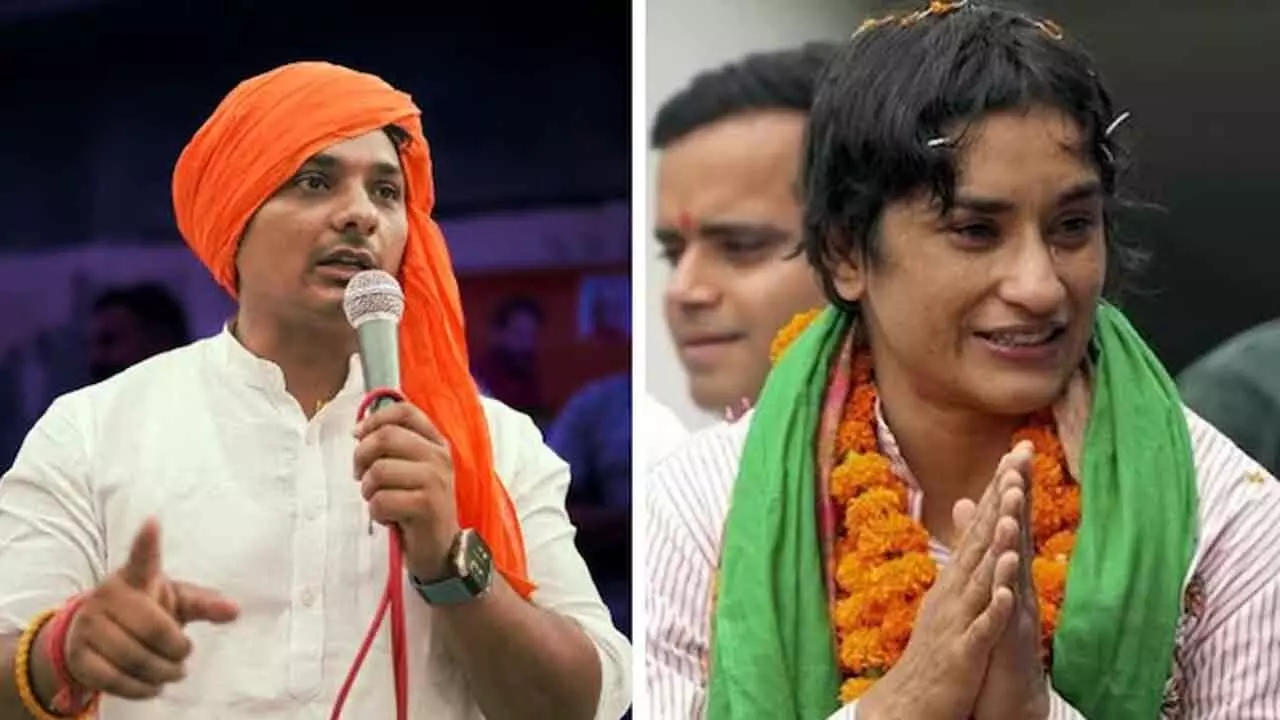 Yogesh Bairagi vs Vinesh Phogat : వినేష్ ఫోగట్‌ను ఎన్నిక‌ల‌లో ఢీ కొంటున్న యోగేష్ బైరాగి ఎవ‌రు.?