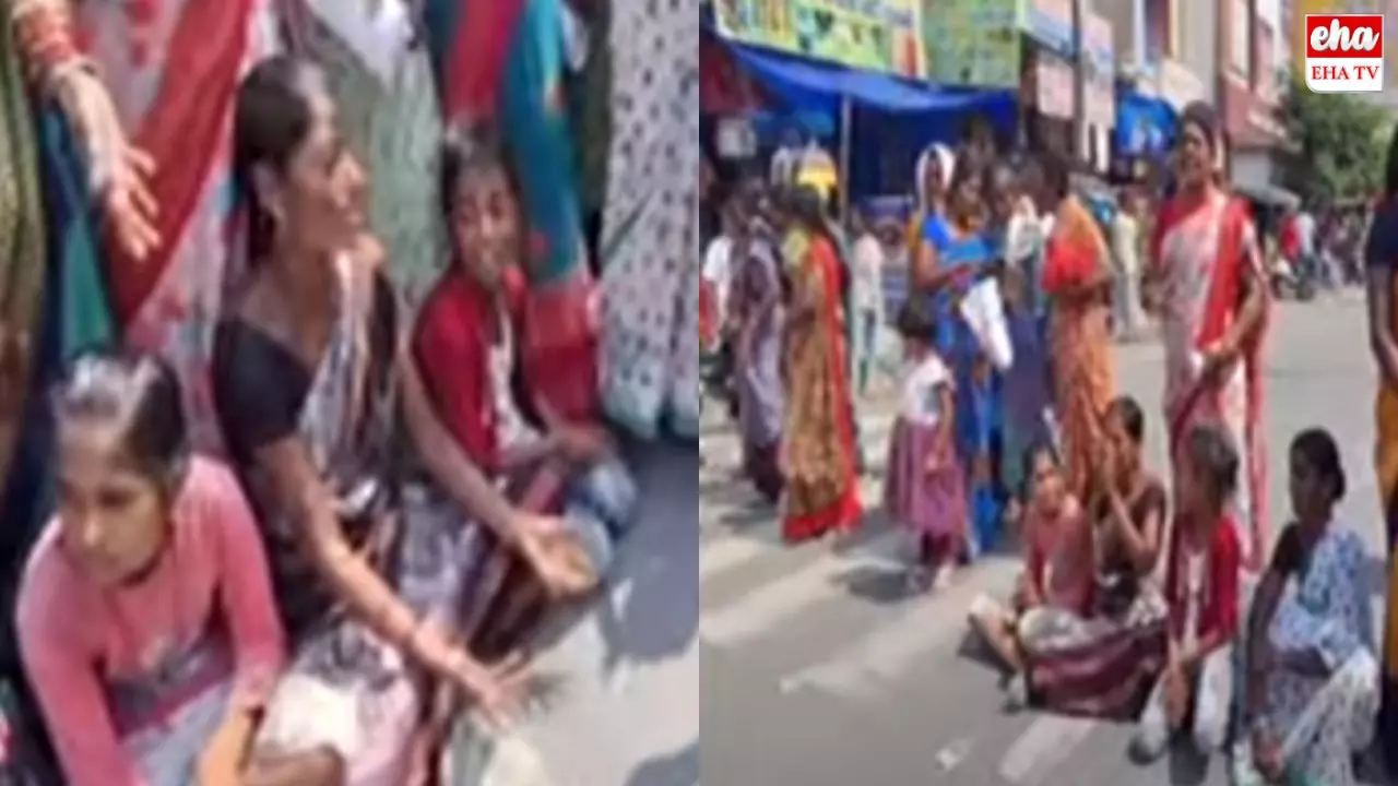 Police Wives Protest : రోడ్డెక్కిన పోలీస్ భార్యలు