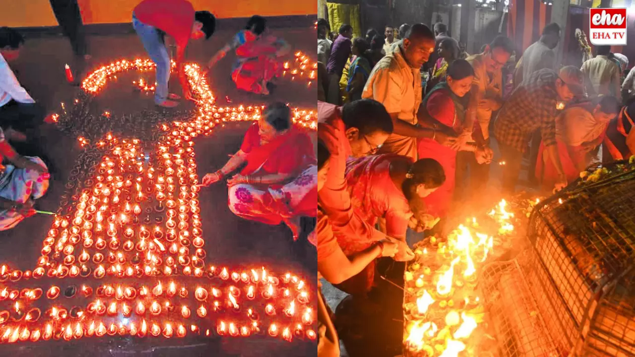 Karthika Pournami Celebrations : అంతటా కార్తీక పౌర్ణమి శోభ...వెలుగులు నింపుకున్న ఆలయాలు