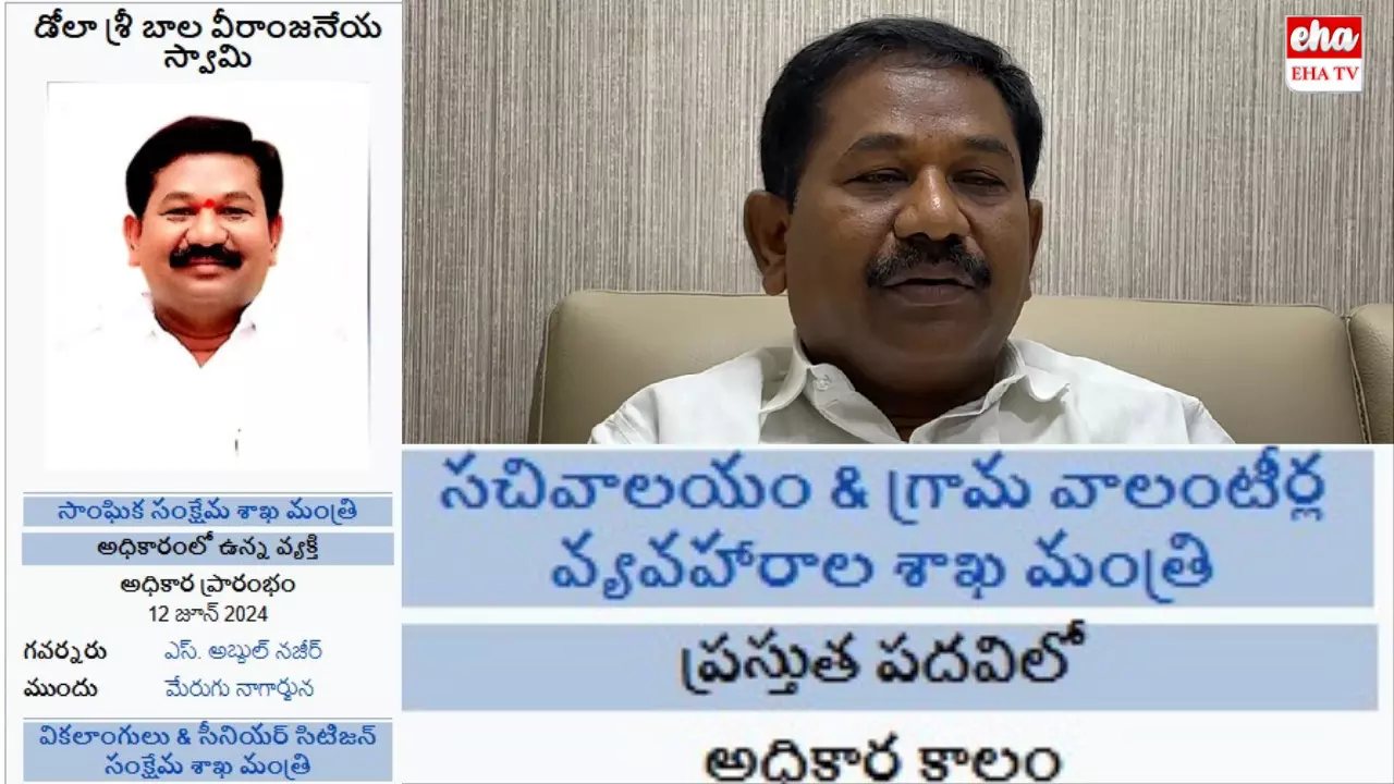 Declares End of Volunteer System in AP:వాలంటీర్లు లేరని ప్రకటించిన వాలంటీర్ల మంత్రి