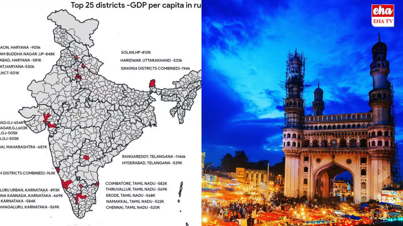 Top 25 Districts : తలసరి GDP ప్రకారం భారతదేశంలోని టాప్ 25 సంపన్న జిల్లాలు.!